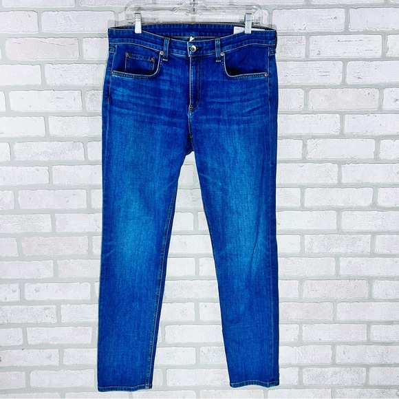 rag & bone Dre Slim Boyfriend Jeans in Mission City Wash Size 30 - Picture 4 of 11